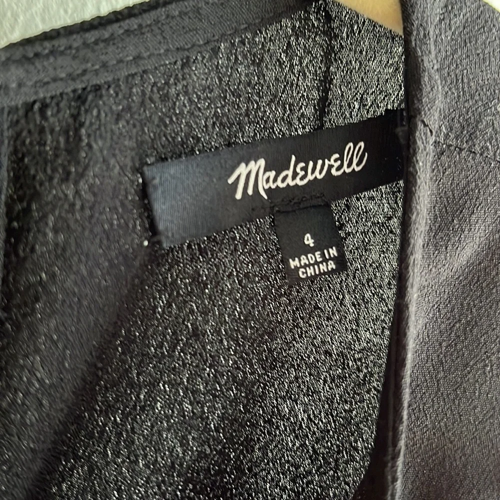 Madewell, Elegant Black Romper in Black, Size 4 - Picture 6 of 6
